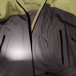Nike Running Jacket Reflective Men Large Hightlighter Yellow/Silver